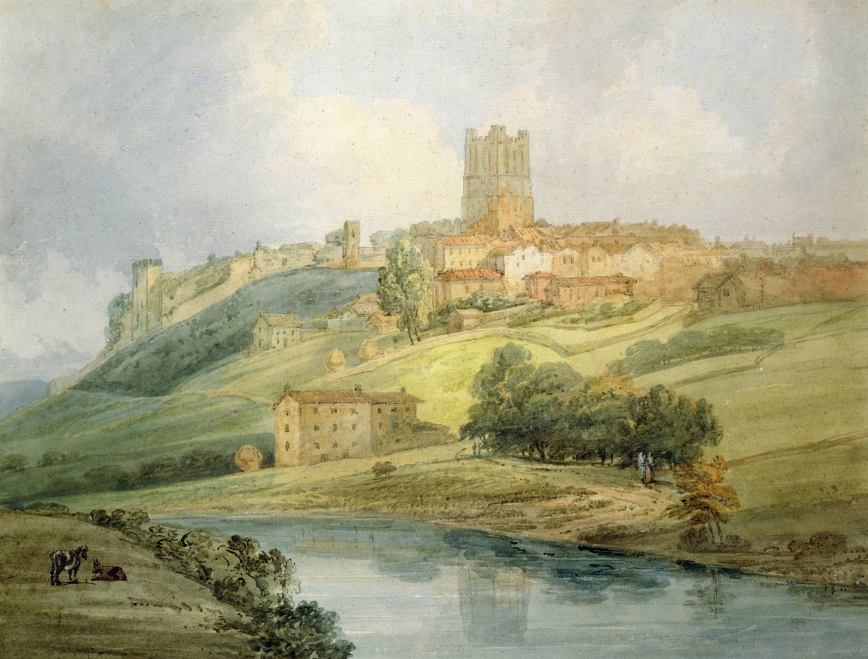 Richmond (wc na papíře) od Thomas Girtin