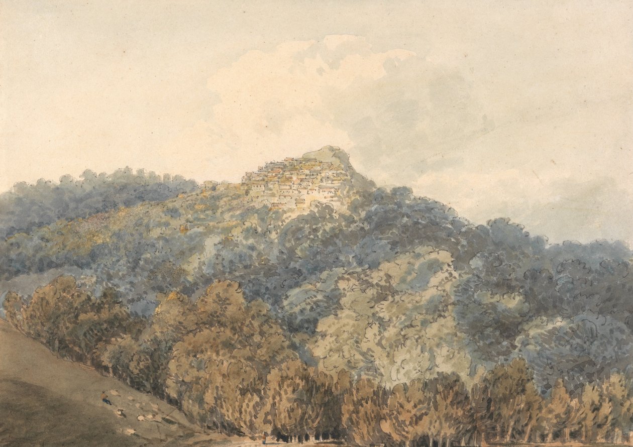 Rocca del Papa, s Monte Cavo od Thomas Girtin