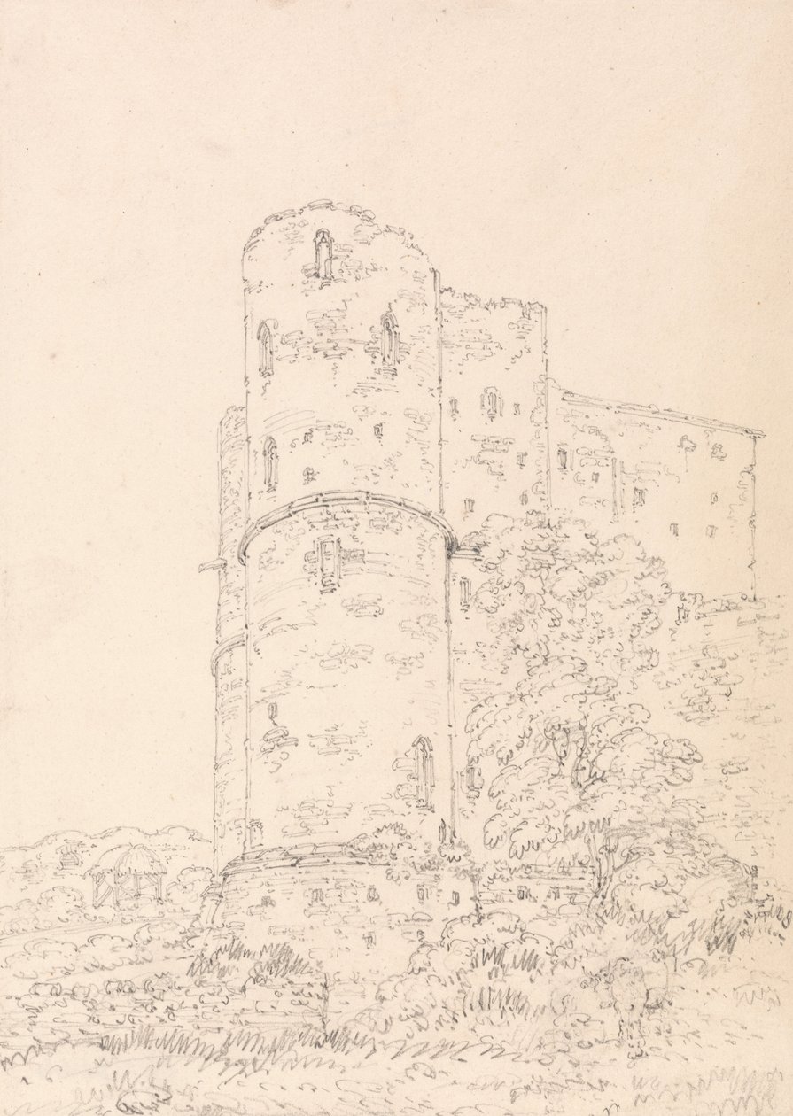 Hrad Saltwood, Kent od Thomas Girtin