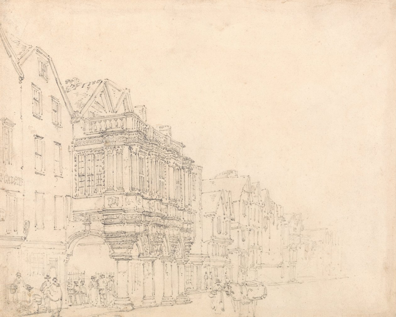 Guildhall, Exeter od Thomas Girtin