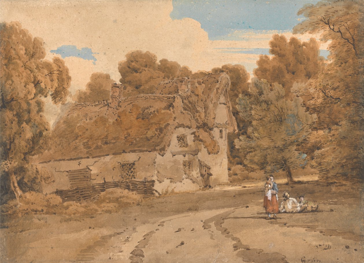 Turvers Farm, Wimbish, Essex od Thomas Girtin