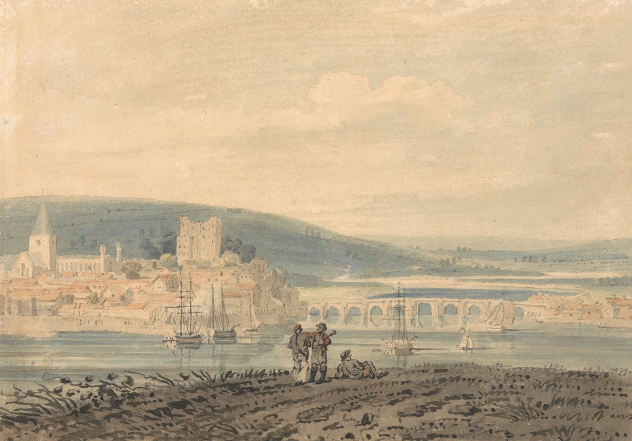 Pohled na Rochester od Thomas Girtin