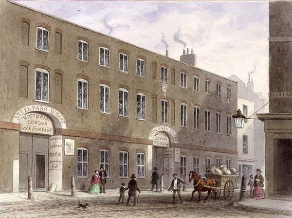 Steelyard Wharf, Upper Thames St. od Thomas Hosmer Shepherd
