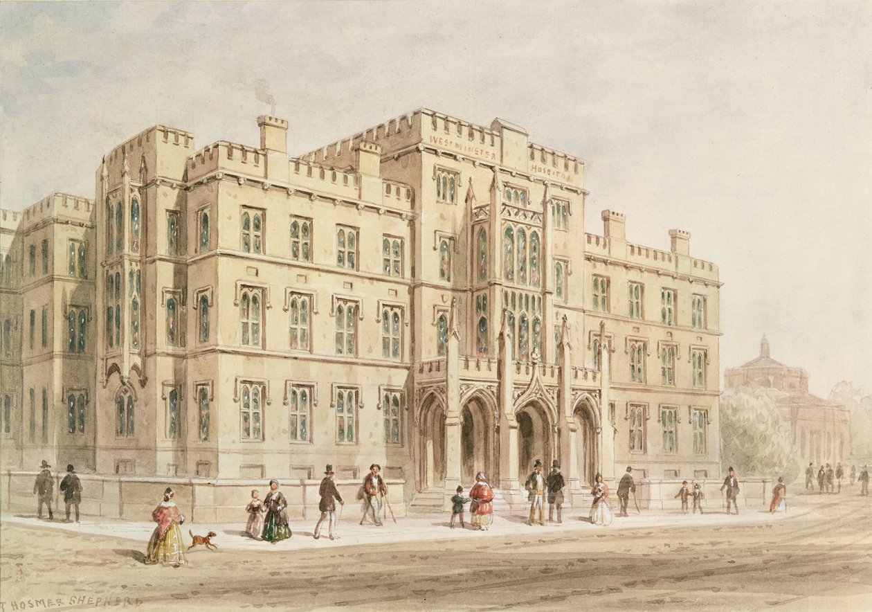 Westminsterská nemocnice (wc na papíře) od Thomas Hosmer Shepherd