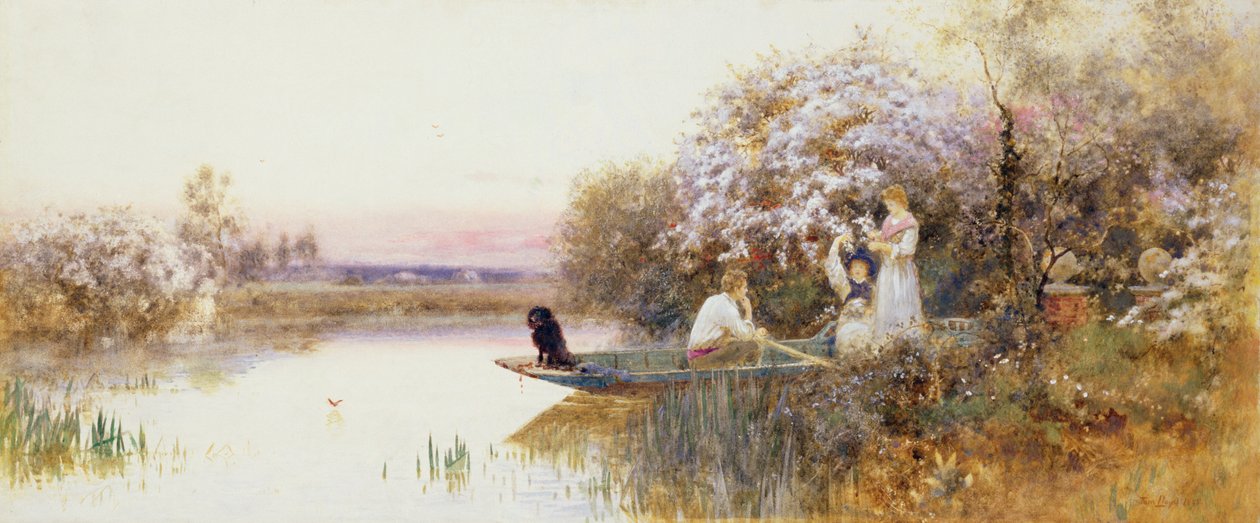 Sbírání květů. 1895 od Thomas James Lloyd