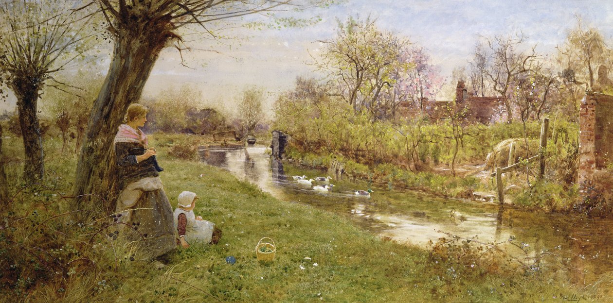 Sledování kachen, 1890 od Thomas James Lloyd