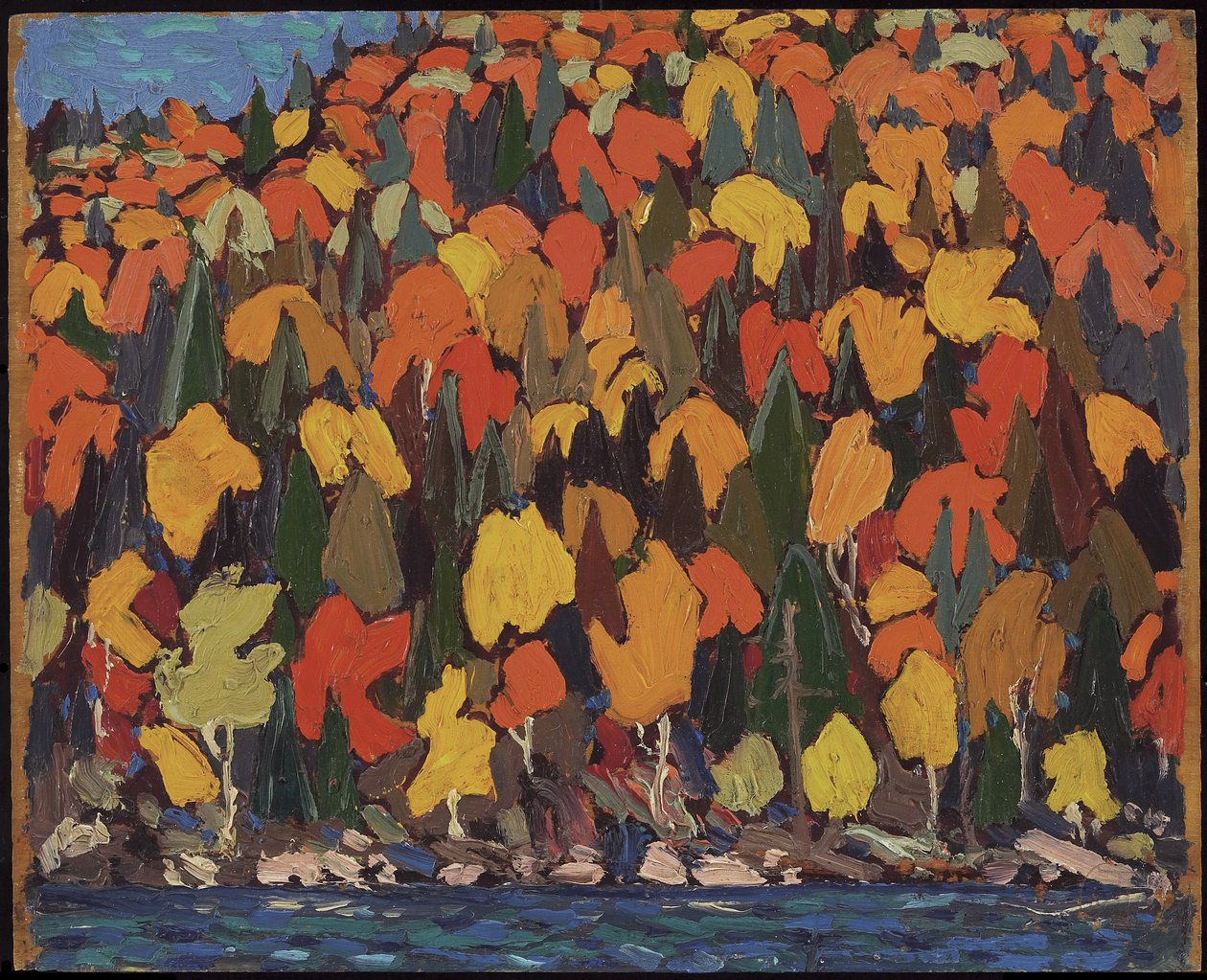 Podzimní listí, podzim nebo zima 1915 od Tom Thomson