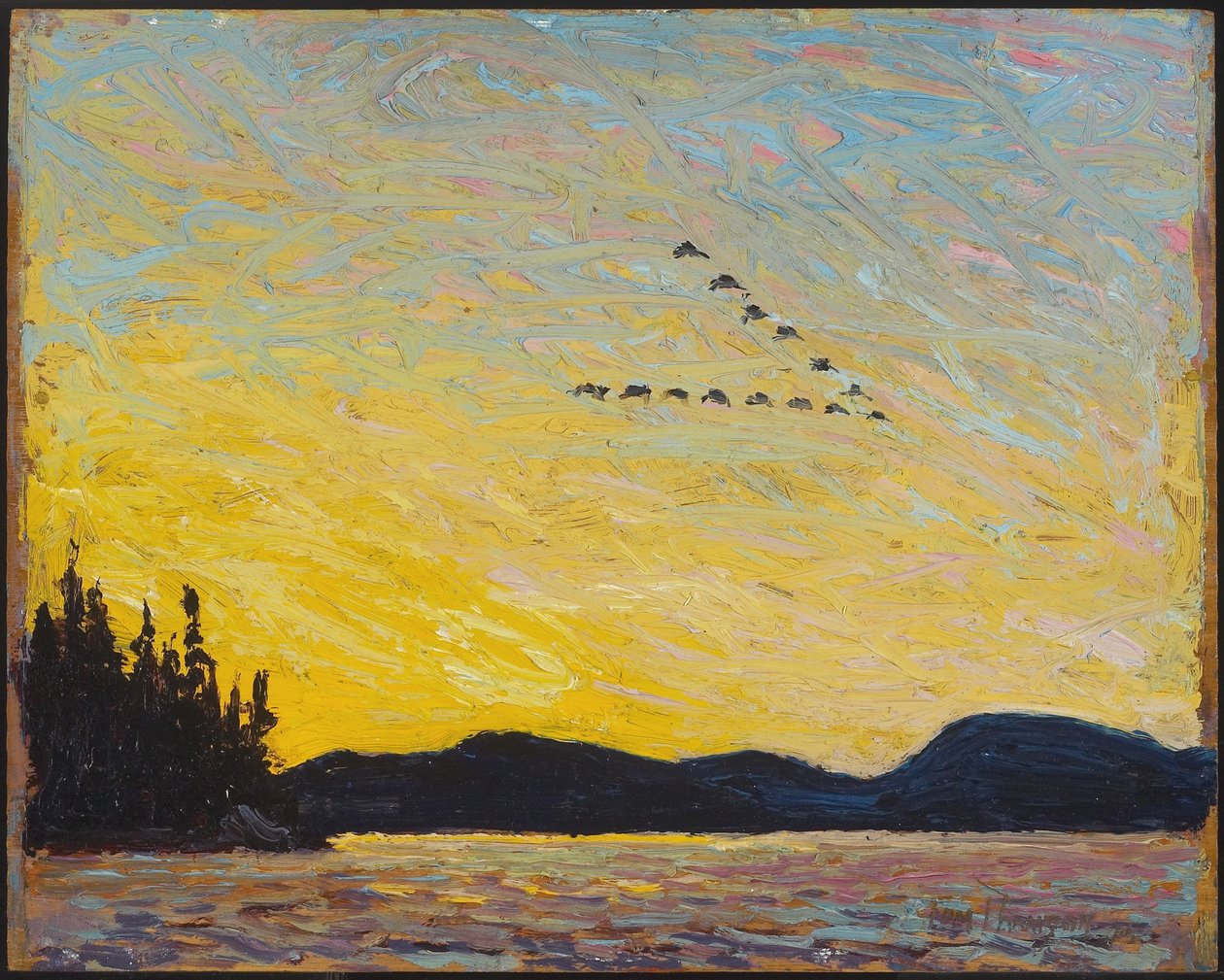 Round Lake, Mud Bay, 1915 od Tom Thomson
