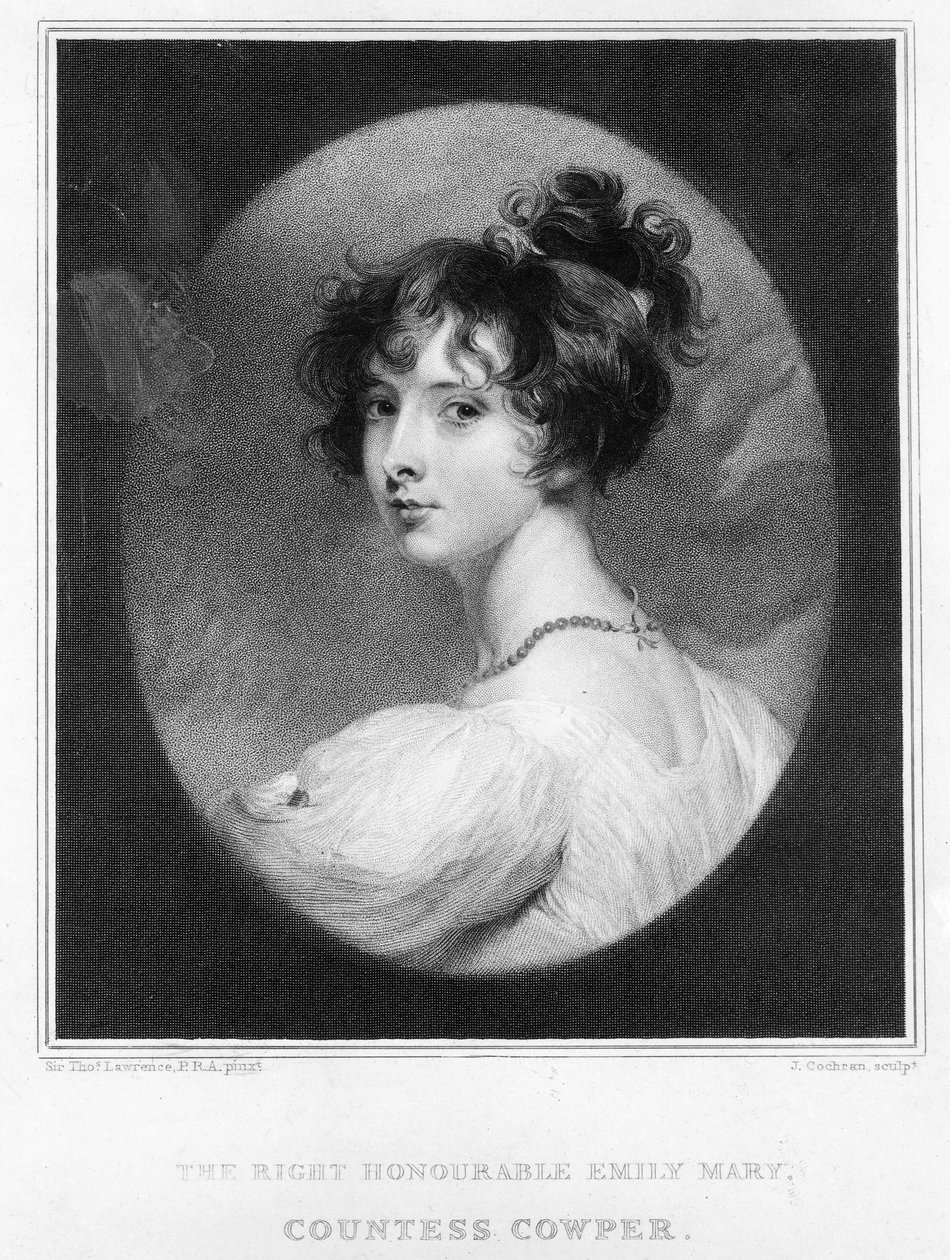 Emily Mary, hraběnka Cowper od Thomas Lawrence