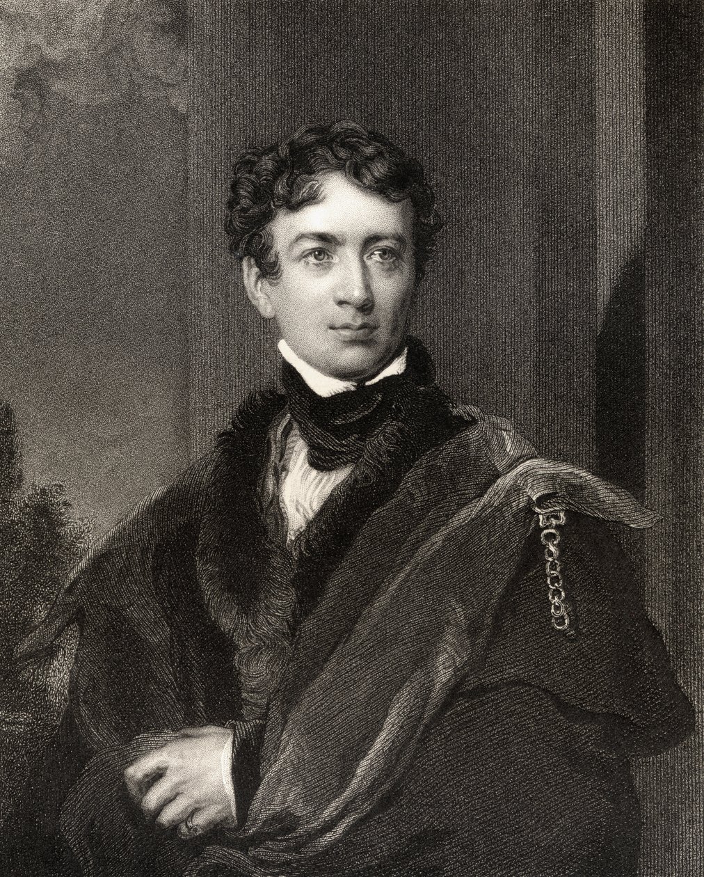 John George Lambton, 1. hrabě z Durhamu, vyrytý Johnem Cochranem (fl. 1821-65), z 