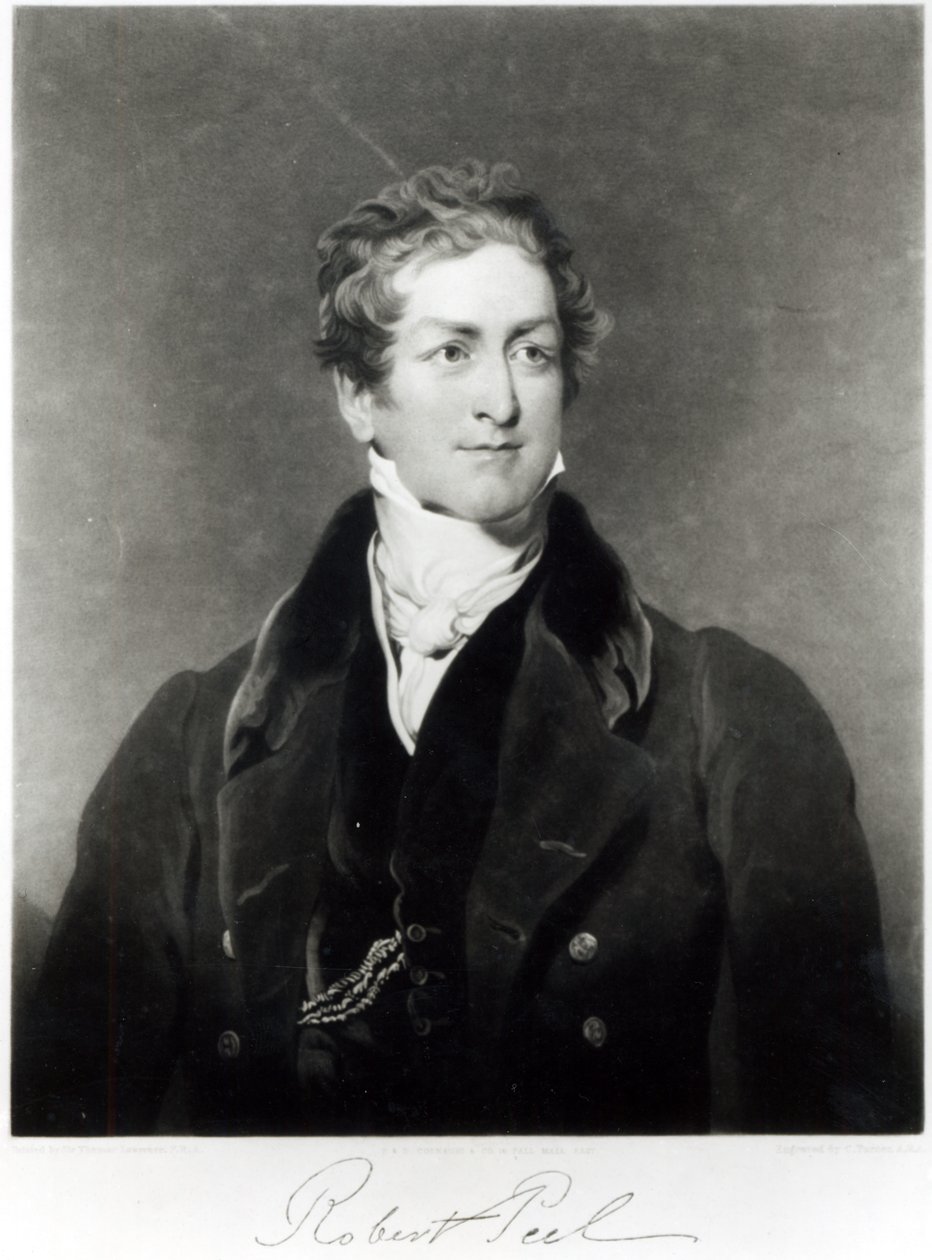 Portrét sira Roberta Peela (1788-1850) vyryl C. Turner od Thomas Lawrence