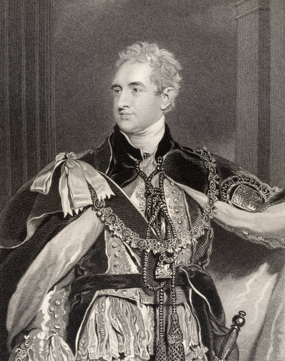 Robert Stewart Lord Castlereagh, 2. markýz z Londonderry, vyryto G. Adcockem, z 
