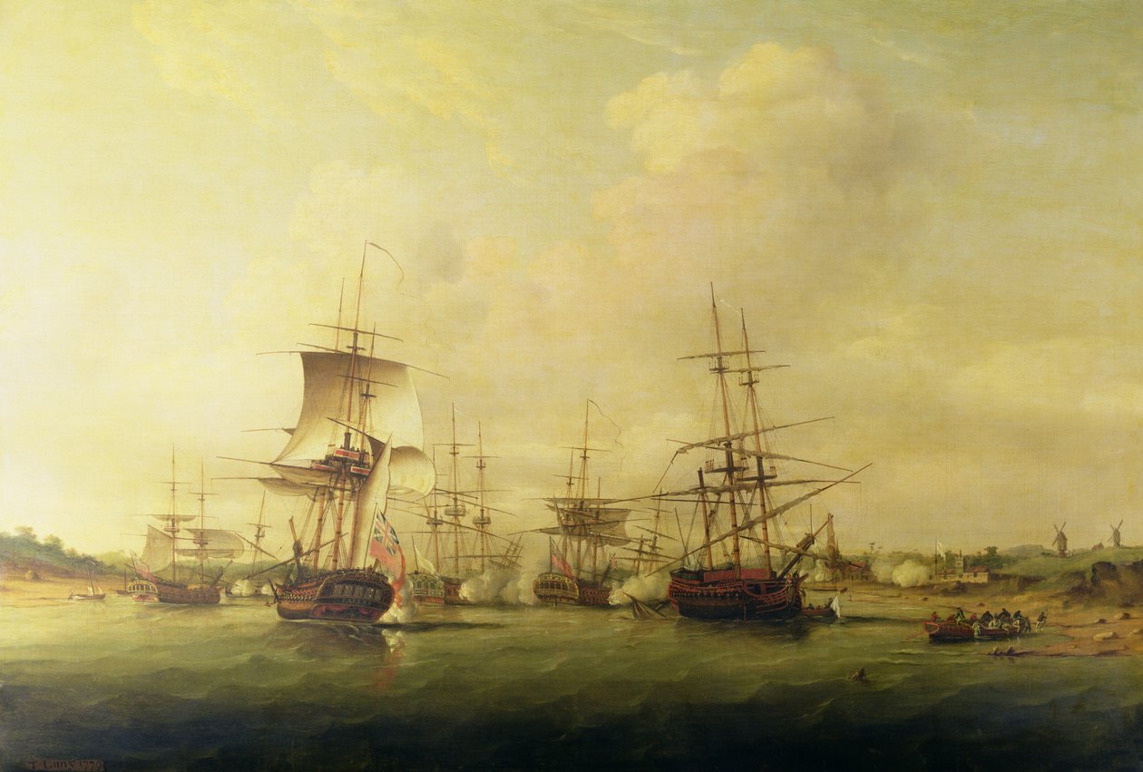 Akce u pobřeží Francie, 13. května 1779 od Thomas Luny