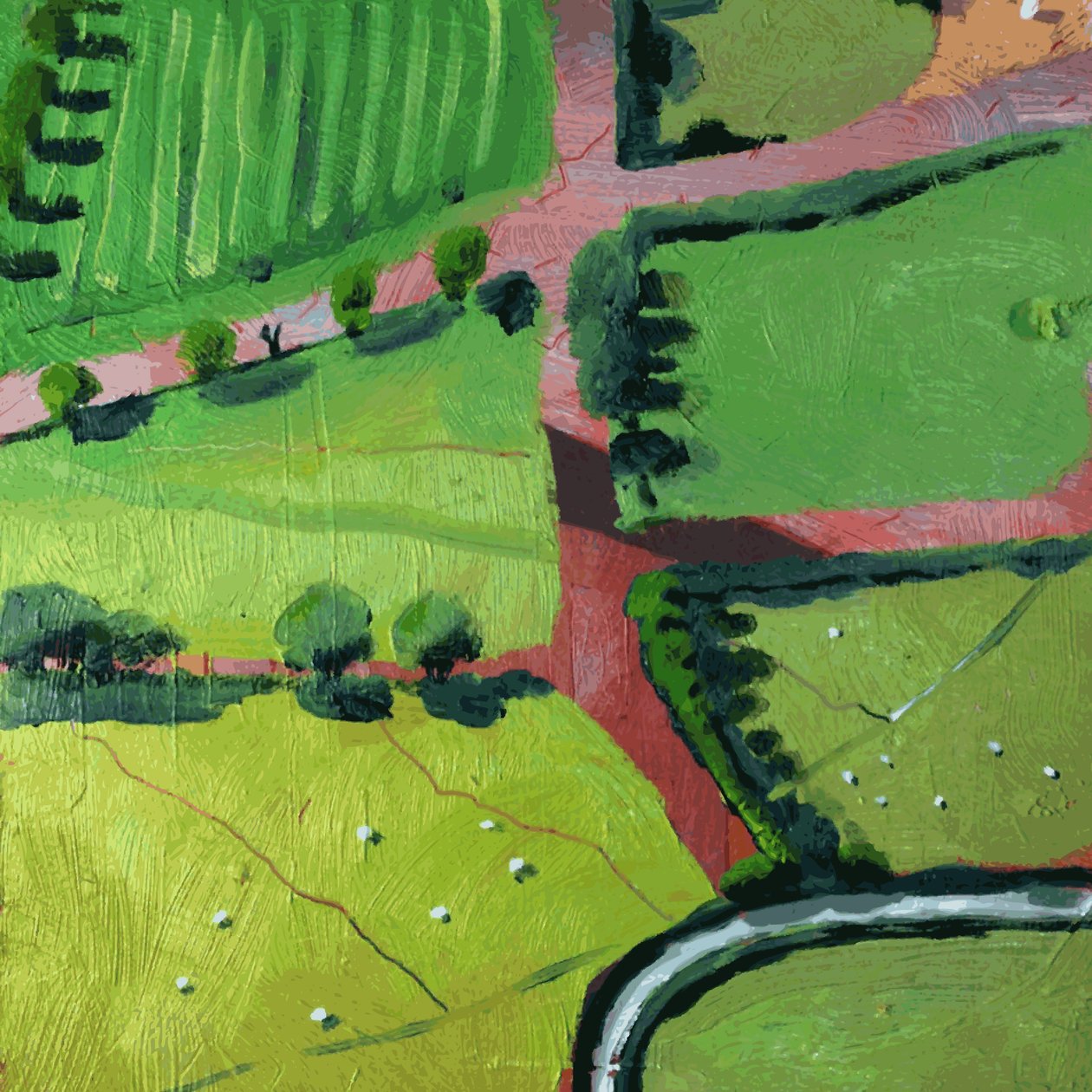 Výhled na Saffron Walden nebo Thaxted od Thomas MacGregor