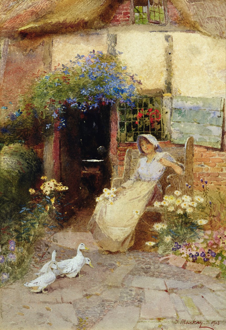 U dveří chalupy, 1913 od Thomas Mackay