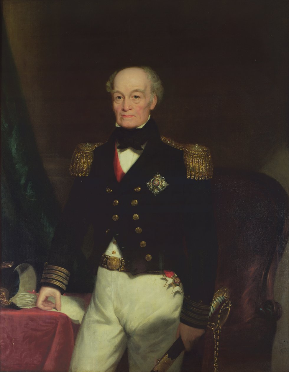 Portrét sira Thomase Byama Martina (1773-1854) 1852 (olej) od Thomas Mackay