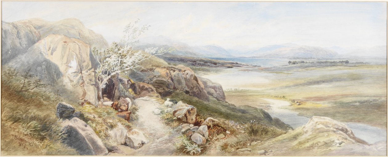 Banks of Loch Eal, Argyllshire (akvarel na papíře) od Thomas Miles II Richardson