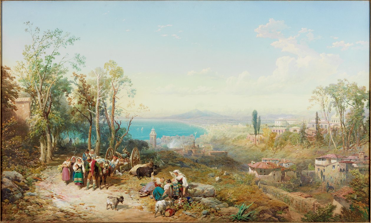 Castellammare, Neapolský záliv (barva těla) od Thomas Miles II Richardson