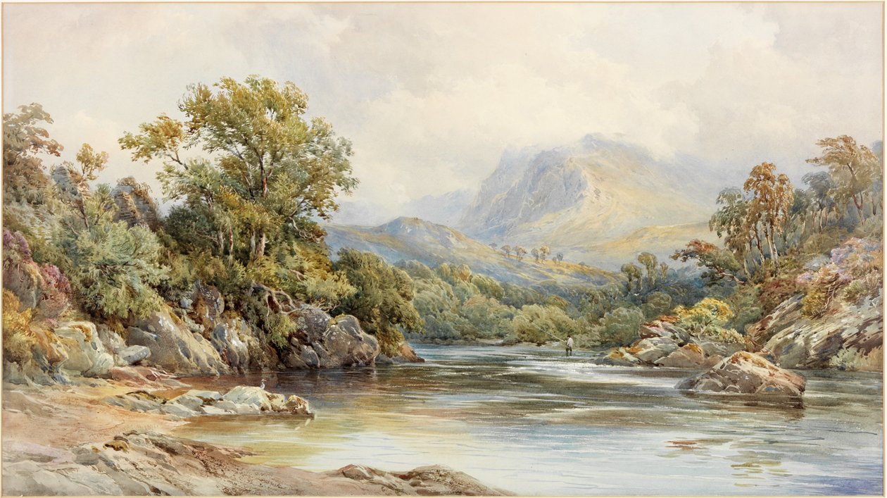 On the Tay (akvarel na papíře) od Thomas Miles II Richardson