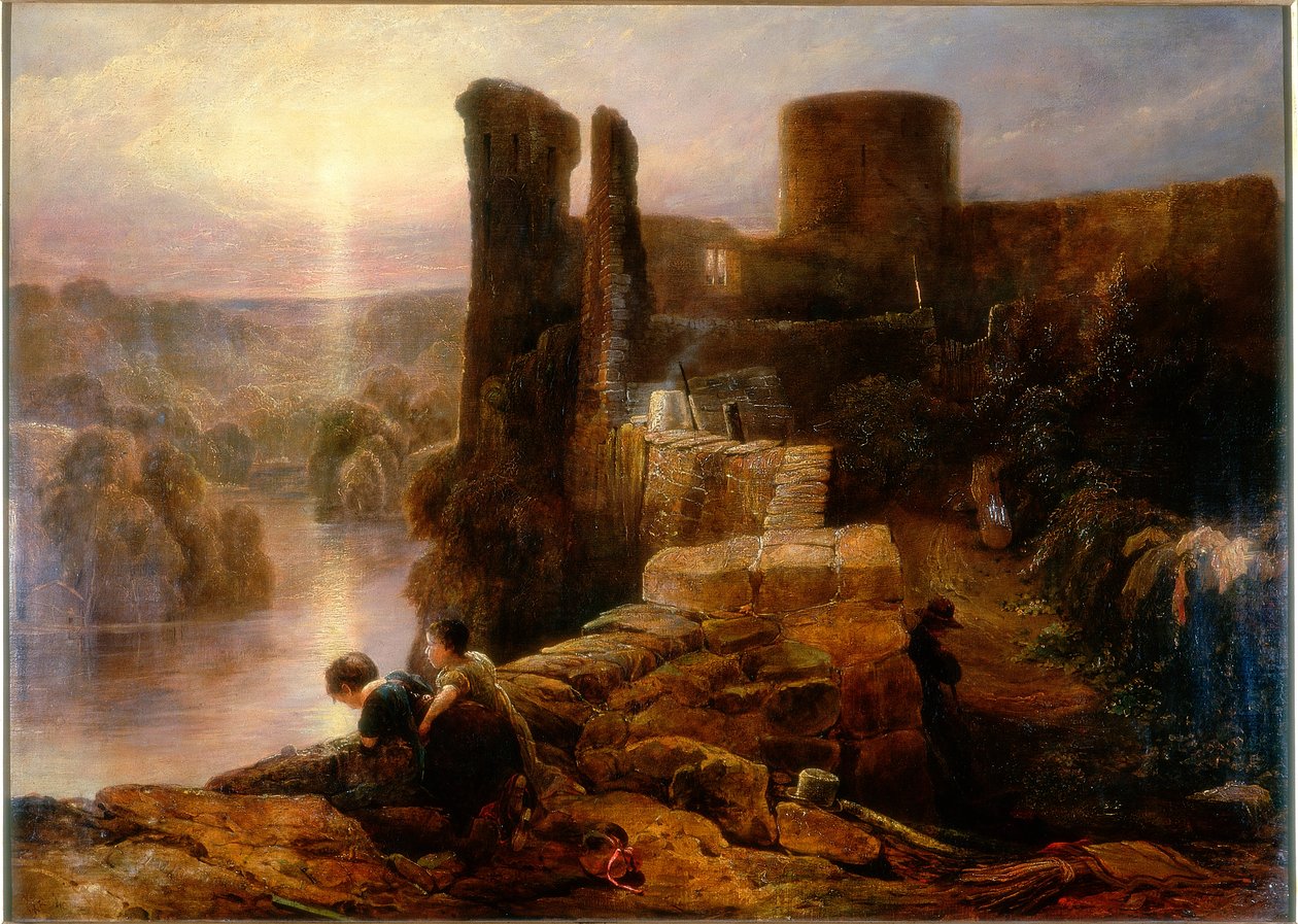 Hrad Barnard, hrabství Durham, kolem roku 1826 od Thomas Miles Richardson