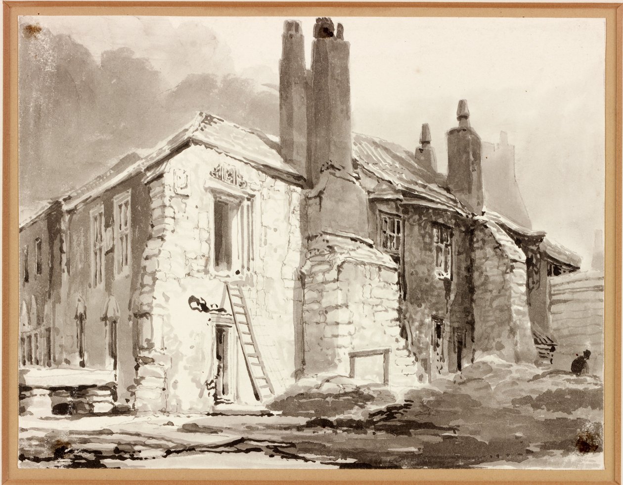 Black Friars (akvarel (mytí) na papíře (na kartě)) od Thomas Miles Richardson