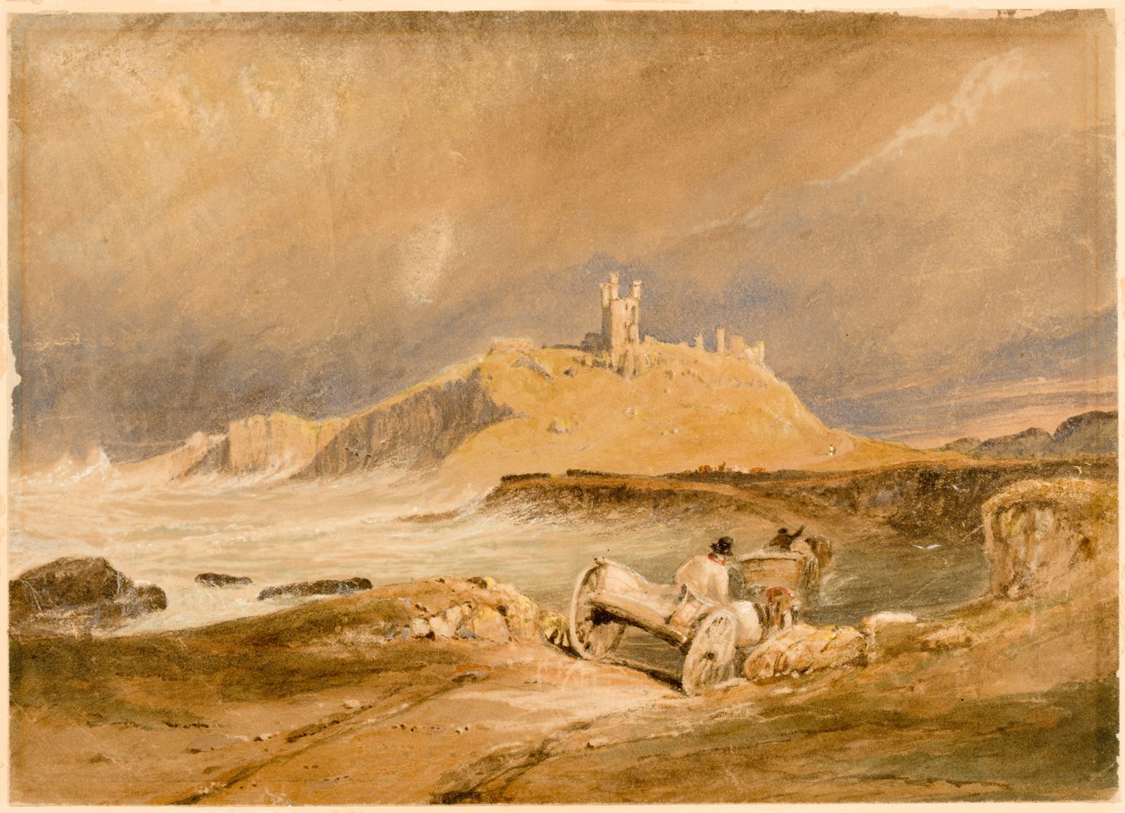 Hrad Dunstanburgh (barva těla) od Thomas Miles Richardson