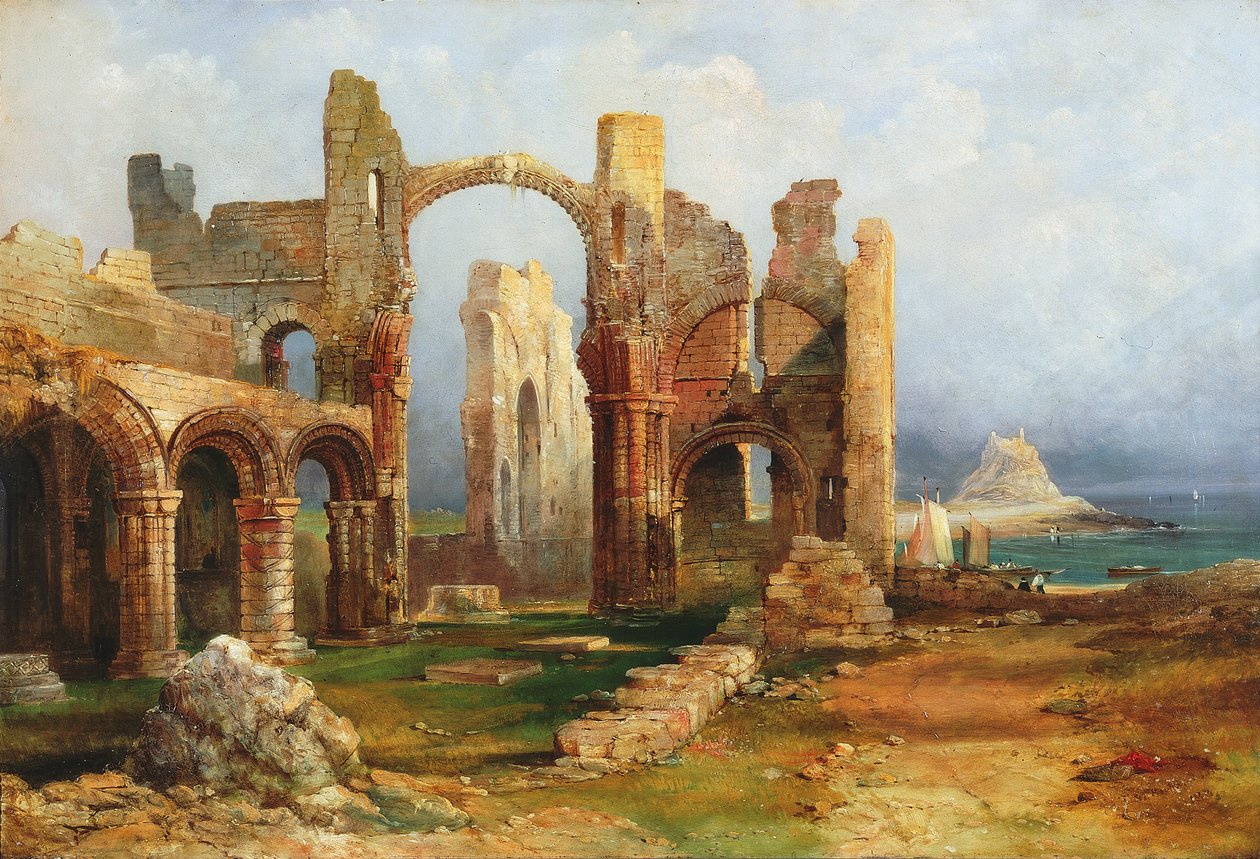 Převorství Lindisfarne, kolem roku 1837 od Thomas Miles Richardson