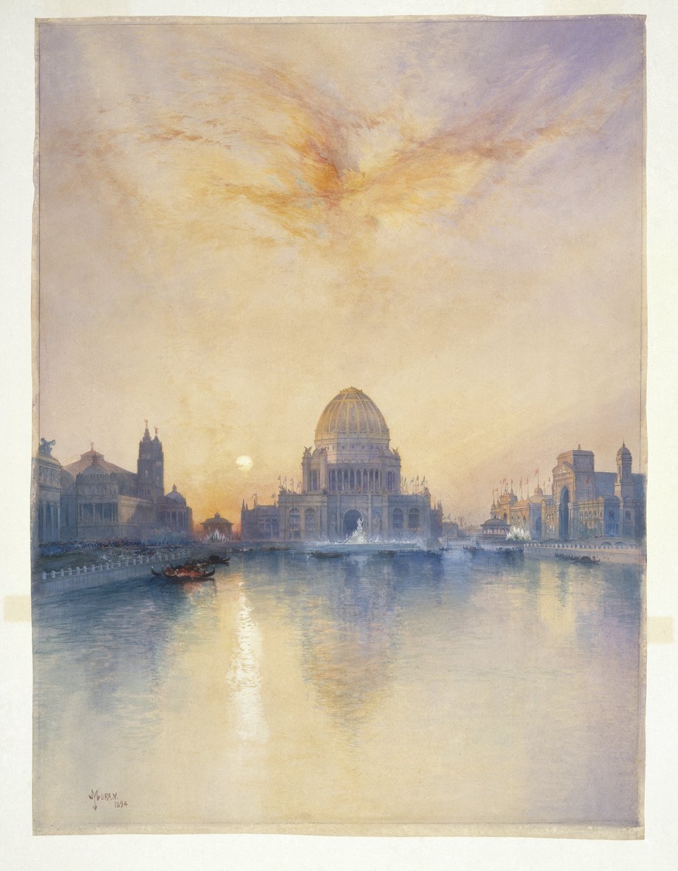 Chicago Worlds Fair, 1894 (akvarel) od Thomas Moran