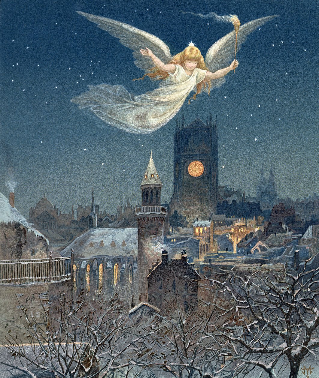 Vánoční přání, 1885 od Thomas Moran