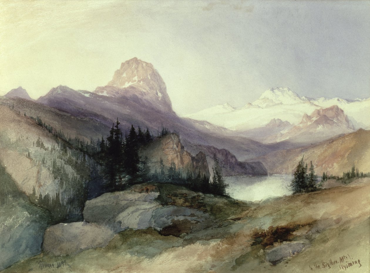 V pohoří Bighorn, 1889 od Thomas Moran