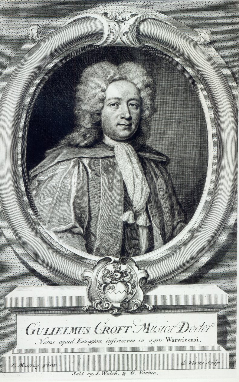 William Croft, vyryl George Vertue od Thomas Murray