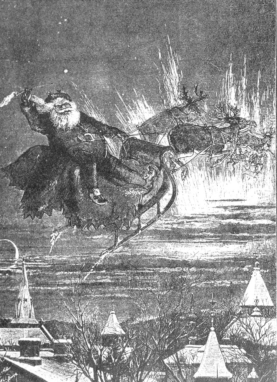 Návštěva sv. Mikuláše, 60. léta 19. století od Thomas Nast