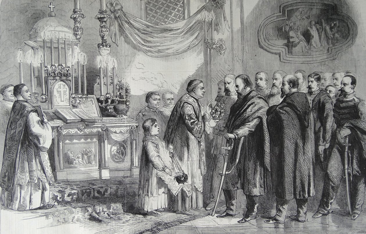Revoluce v Neapoli-Garibaldi, 1860 od Thomas Nast