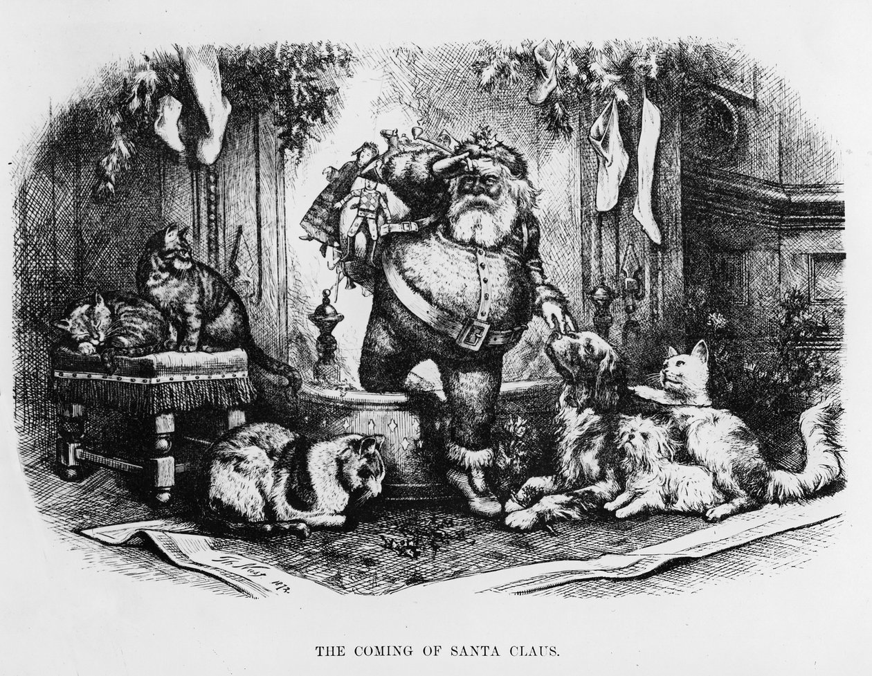 Příchod Santa Clause, 1872 od Thomas Nast