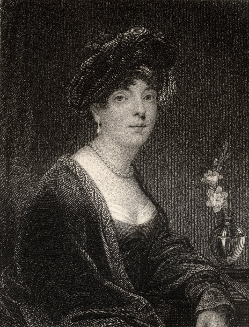 Elizabeth Leveson Gower, rytina S. Freemana, z knihy "The National Portrait Gallery, Volume II", vydané kolem roku 1820. od Thomas Phillips