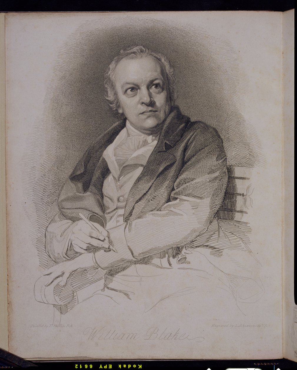 William Blake (1757-1827) vyryl Luigi Schiavonetti (1765-1810) od Thomas Phillips