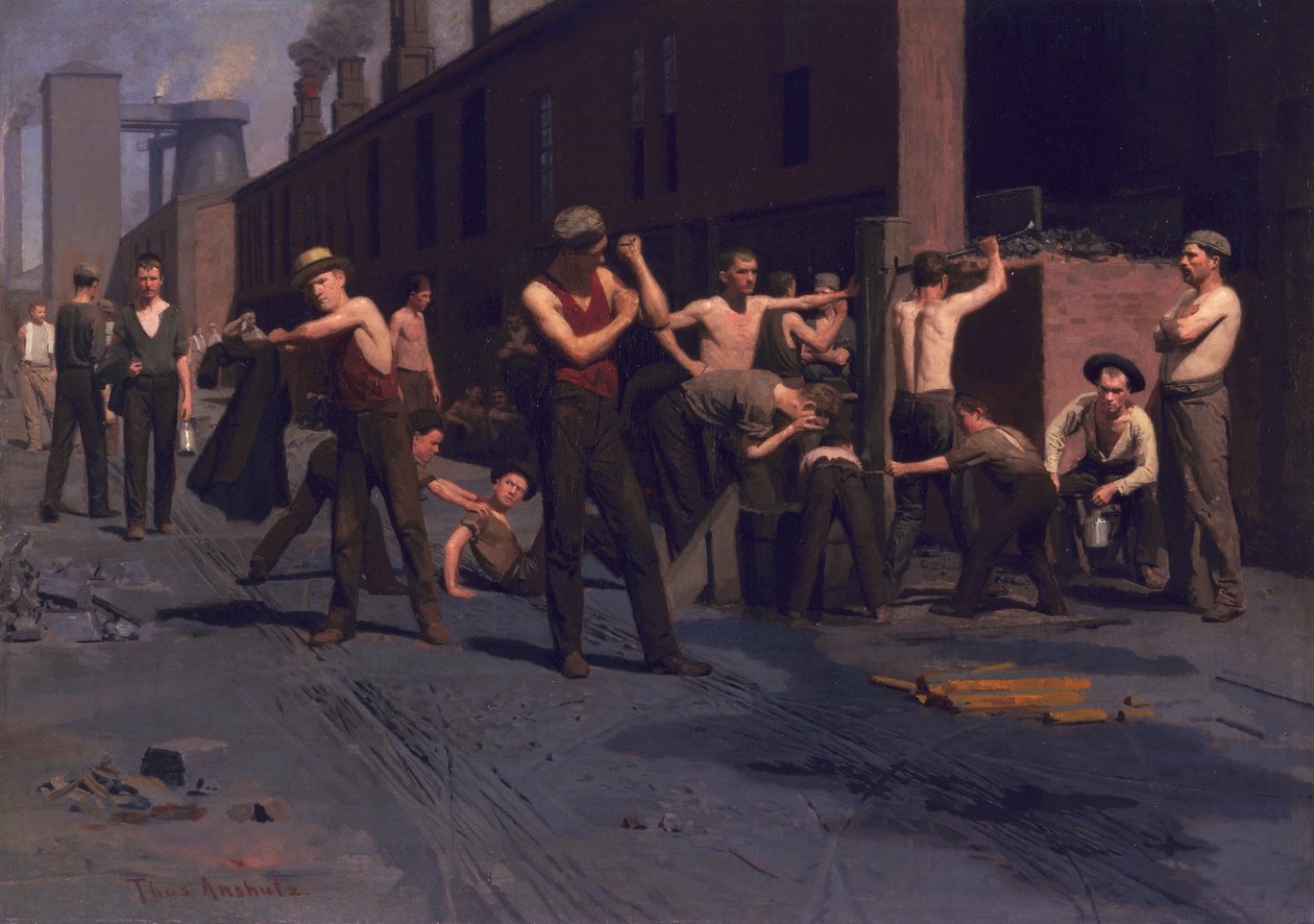 The Ironworkers Poledne od Thomas Pollock Anshutz