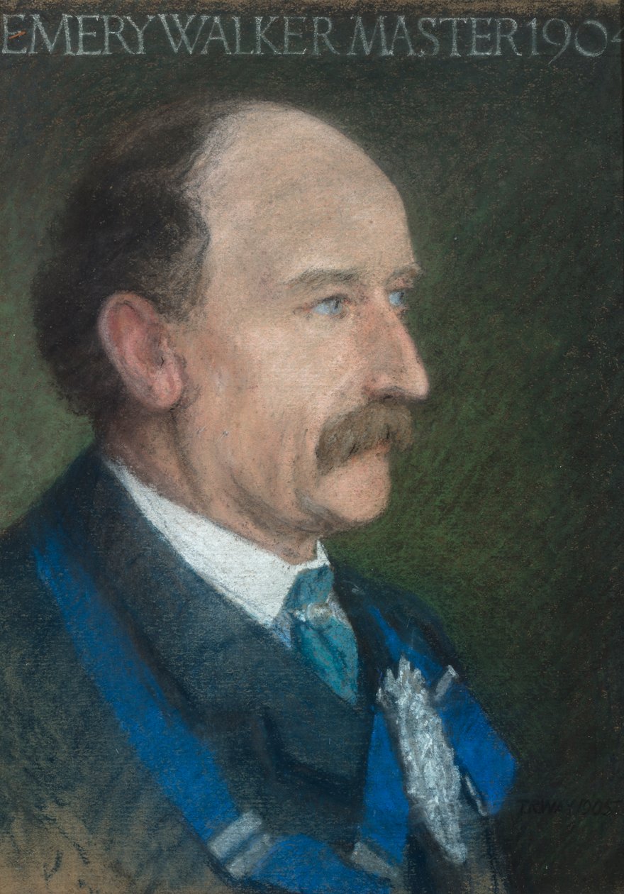 Emery Walker, mistr cechu uměleckých dělníků v roce 1904 od Thomas Robert Way