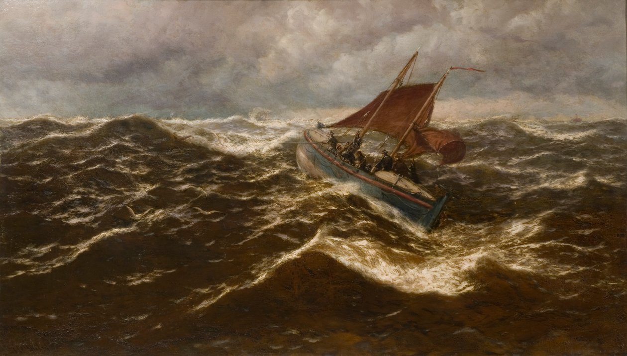 Pryč do Goodwin Sands (záchranný člun Dover) od Thomas Rose Miles
