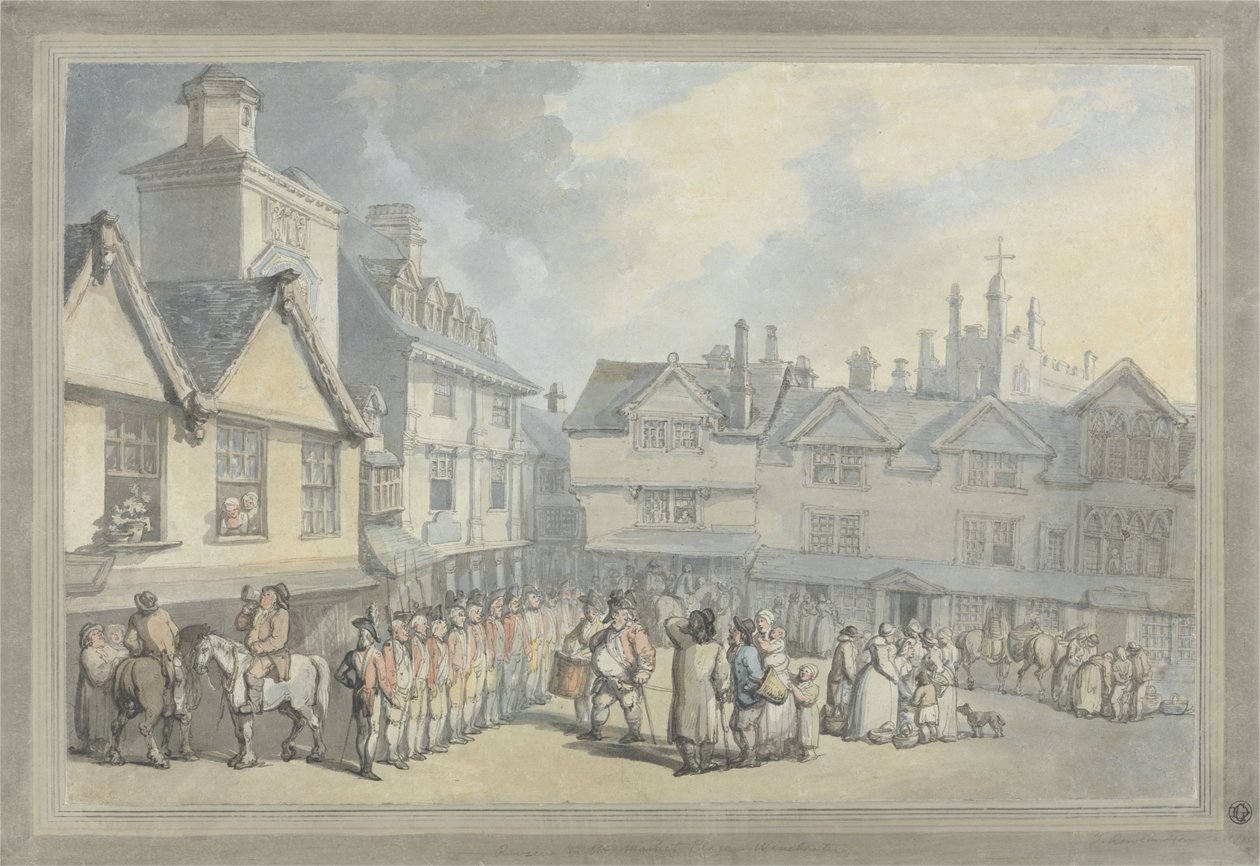 Recenze na trhu od Thomas Rowlandson