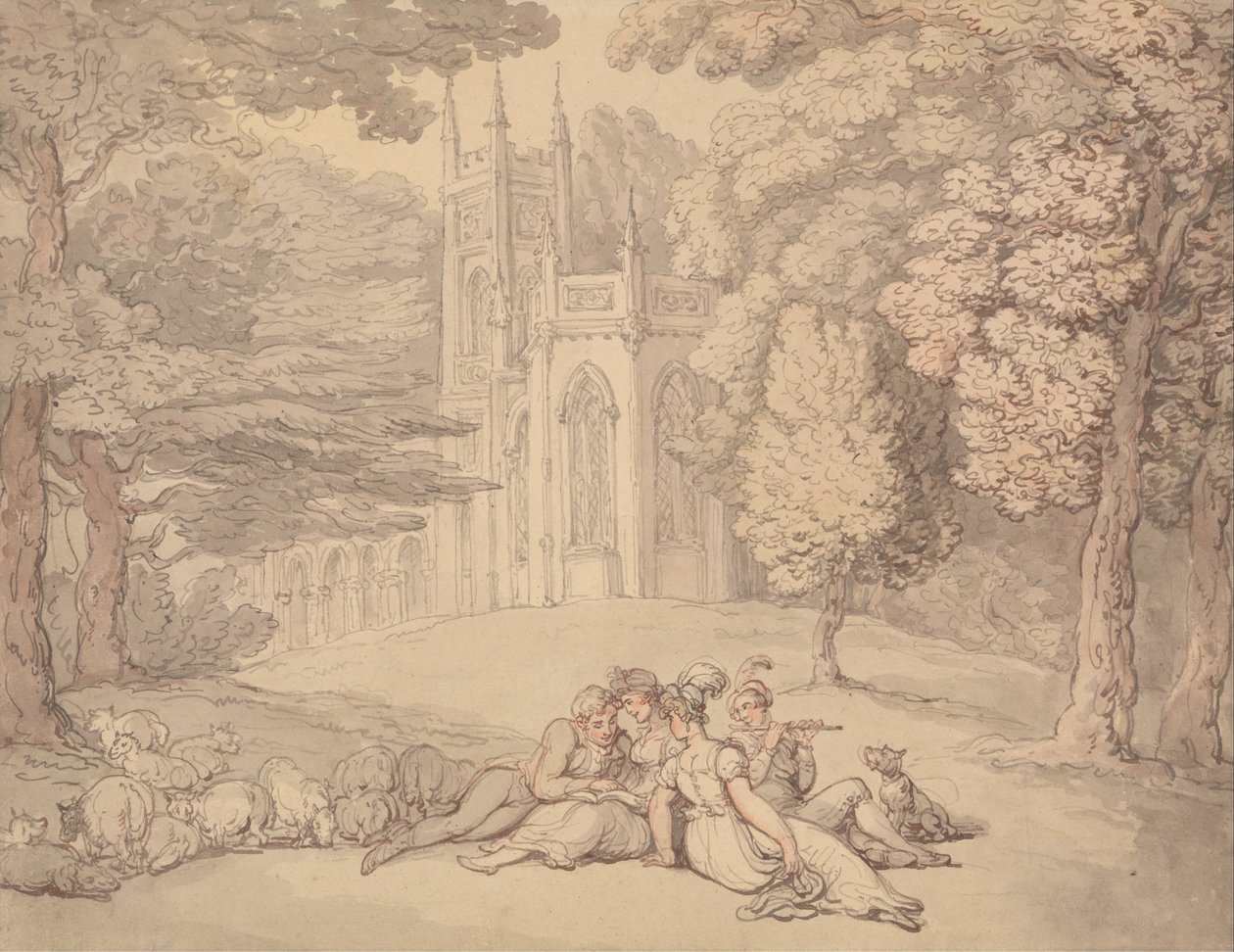 Letní idyla od Thomas Rowlandson