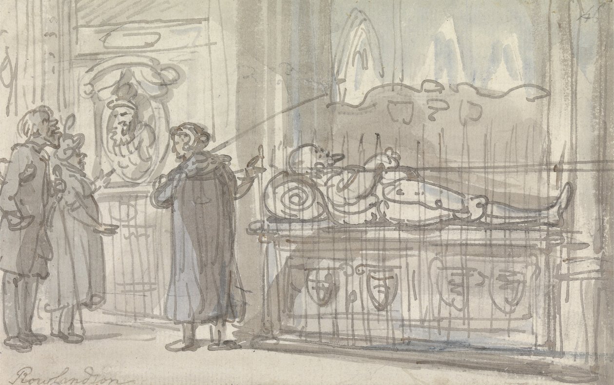 Prohlídka v katedrále od Thomas Rowlandson