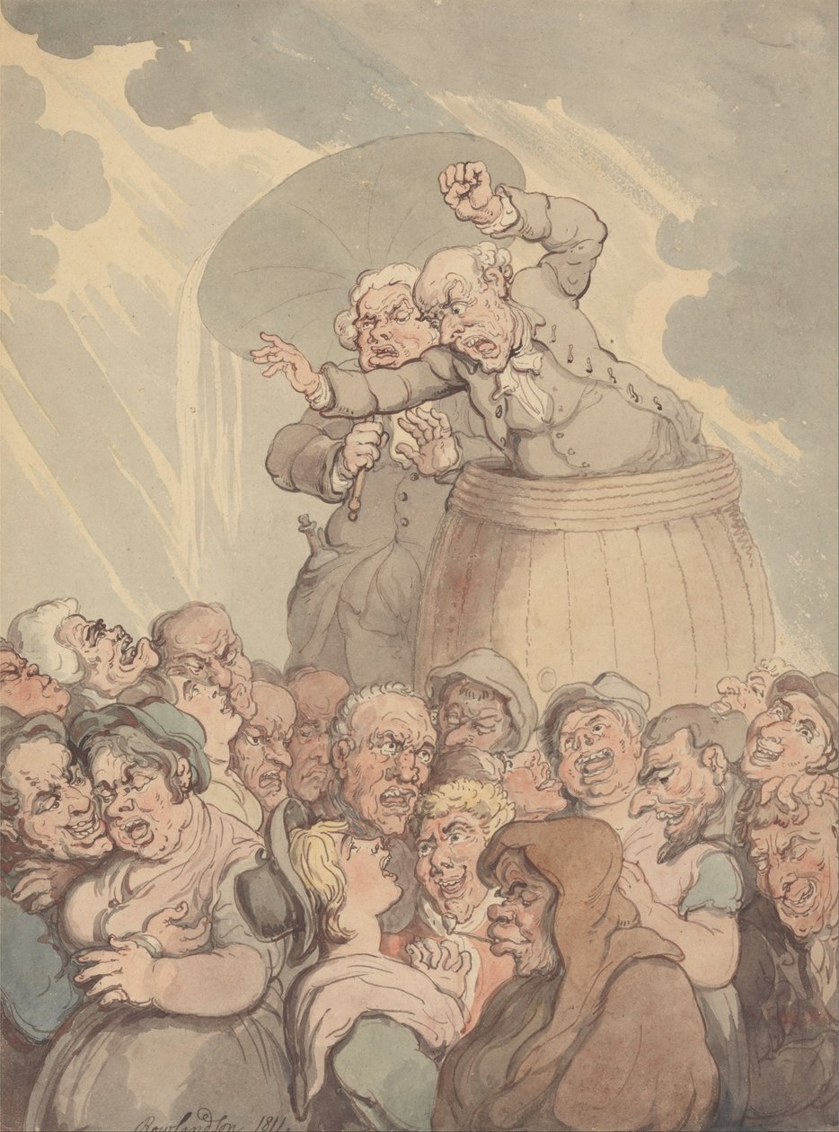 Tub Thumper od Thomas Rowlandson