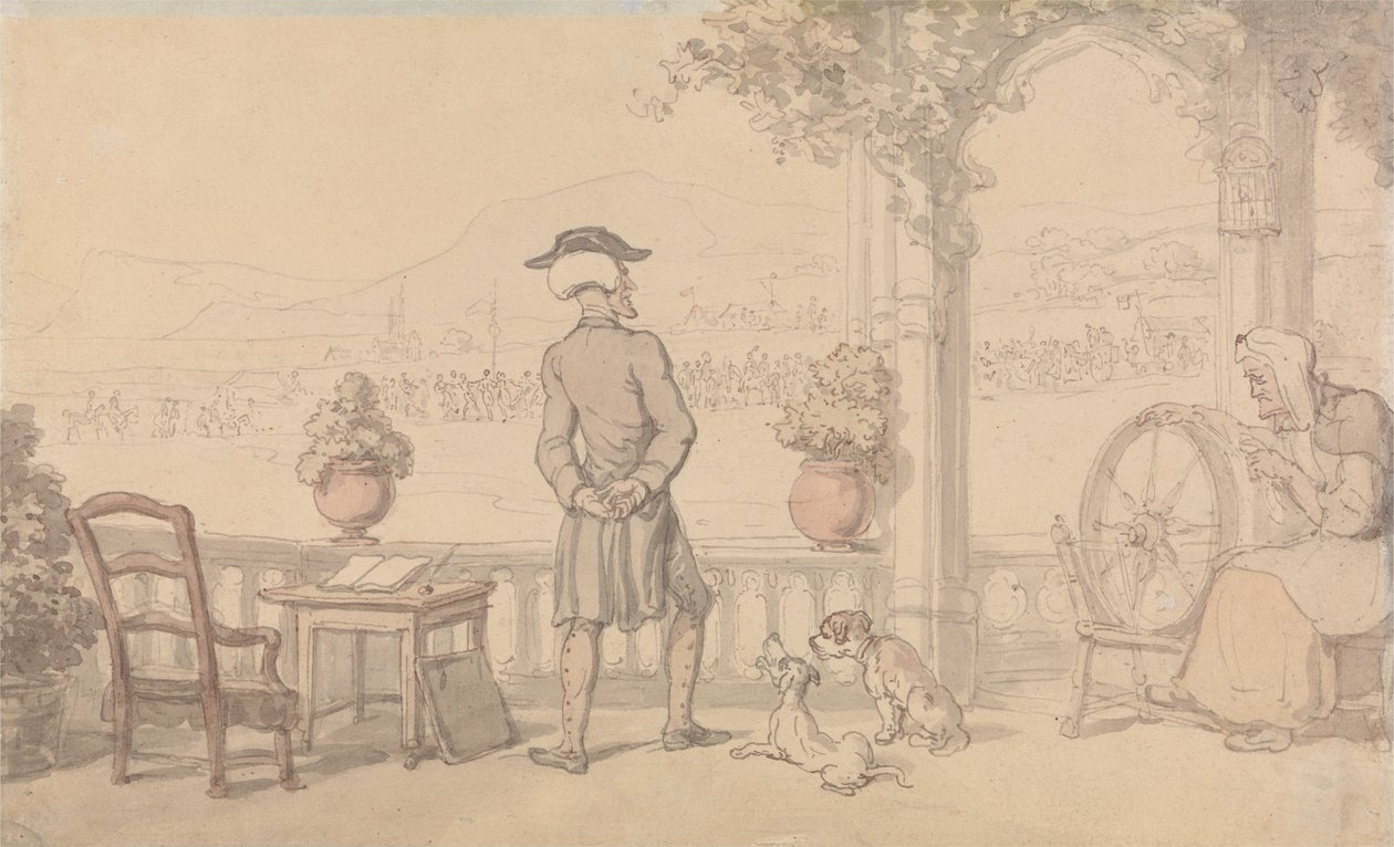 Dr. Syntax Soliloquising od Thomas Rowlandson