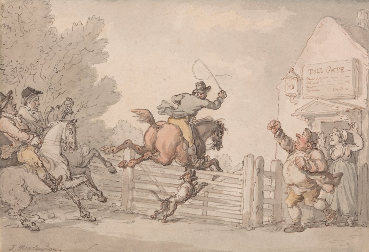 Vyhýbání se mýtnému od Thomas Rowlandson