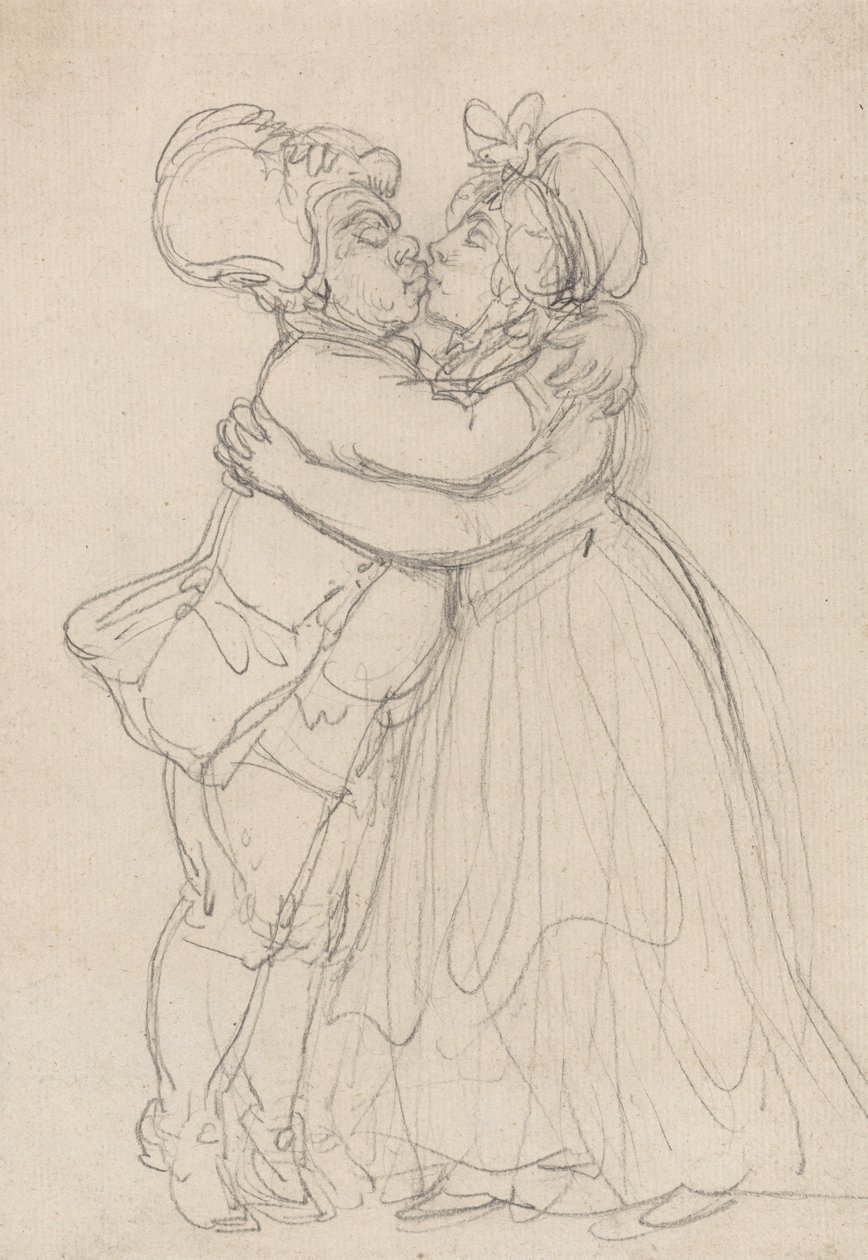 Odpouštějící milenci od Thomas Rowlandson