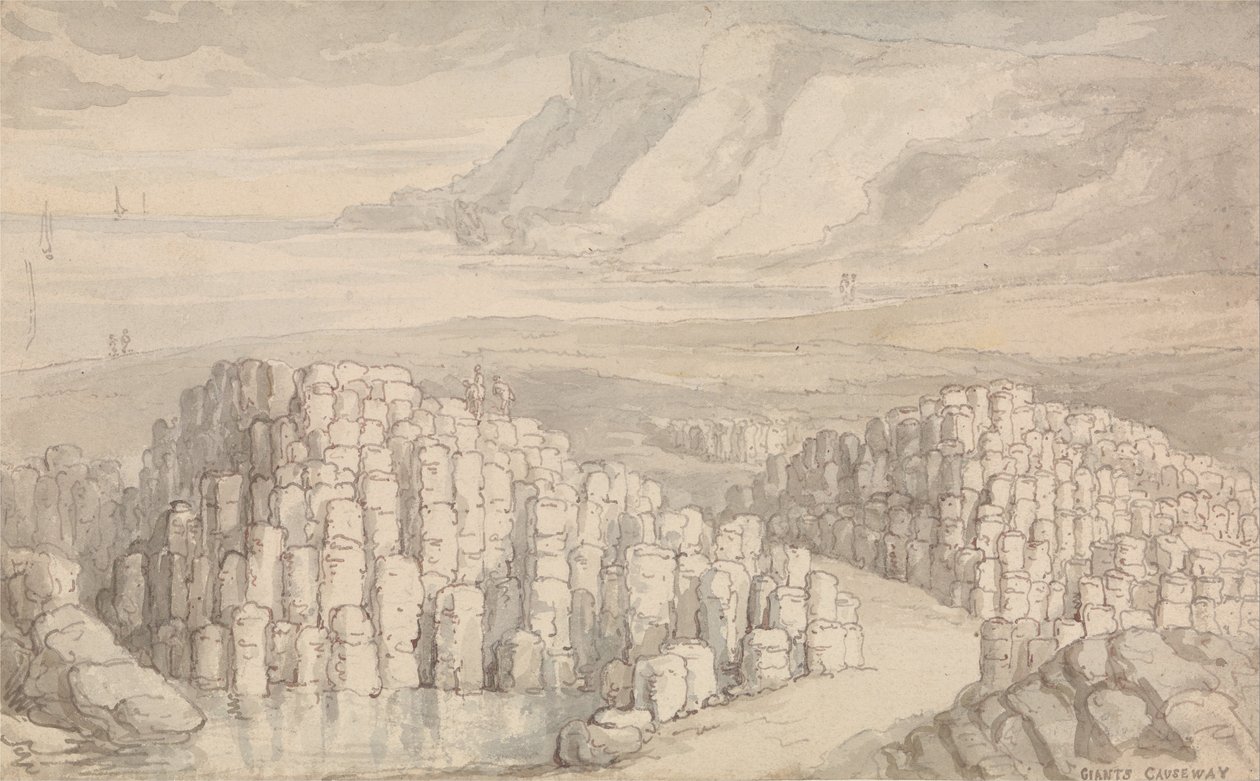 Giants Causeway, Antrim, Irsko. od Thomas Rowlandson