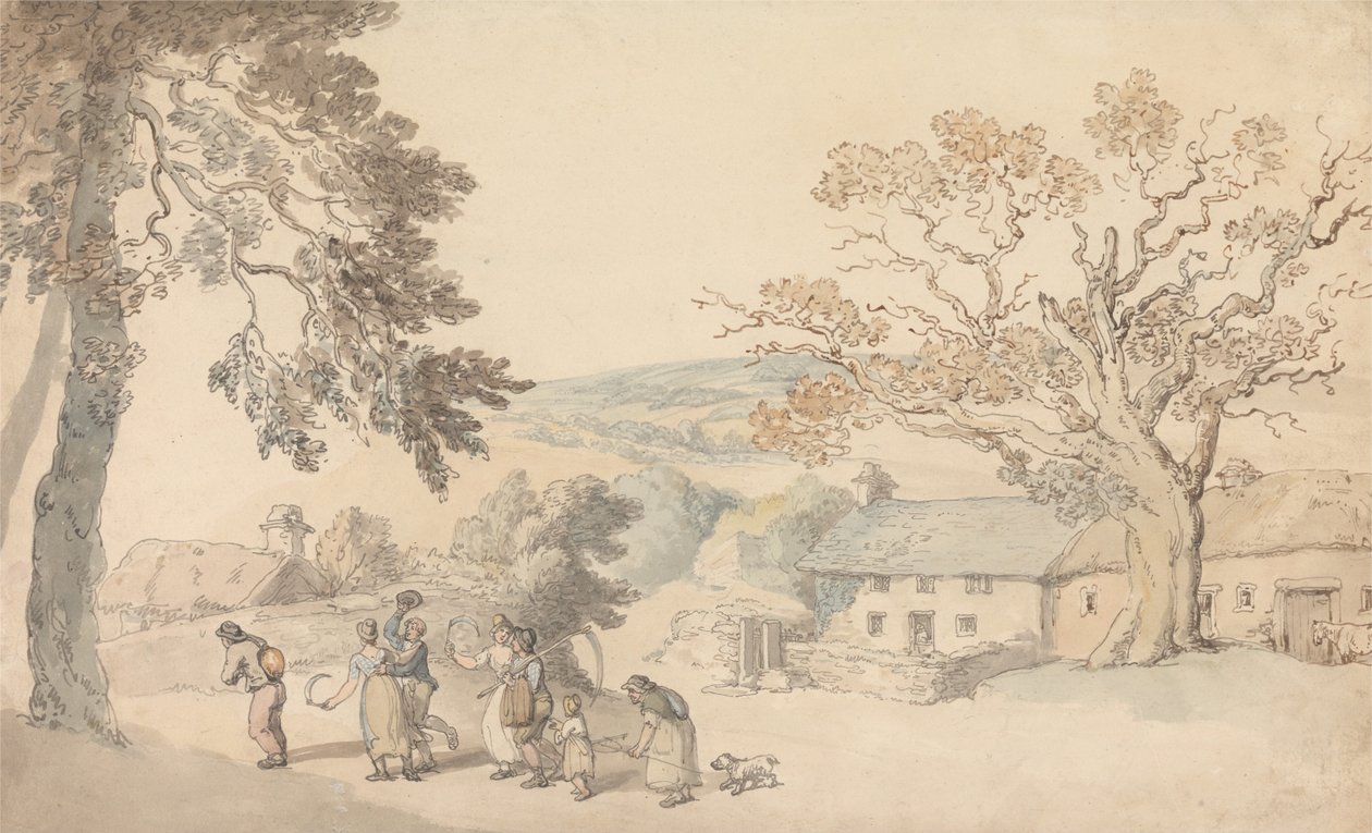 Vyklízení kombajnů od Thomas Rowlandson