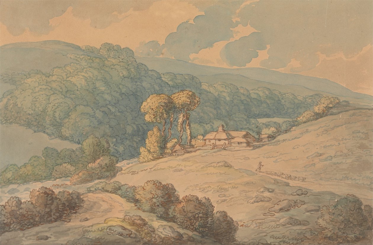 Hengar Wood, St. Tudy, Cornwall od Thomas Rowlandson