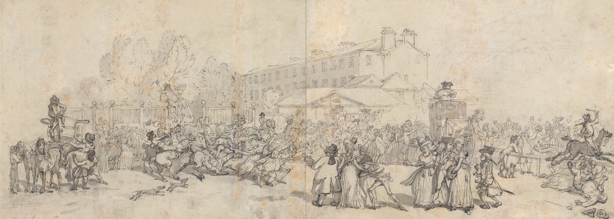 Hyde Park Corner od Thomas Rowlandson